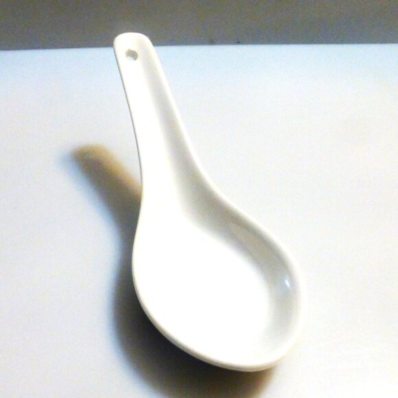 12x Royal Classic WON TON Soup SPOONS Durable Porcelain Chinse Spoons Japanese - Picture 5 of 8